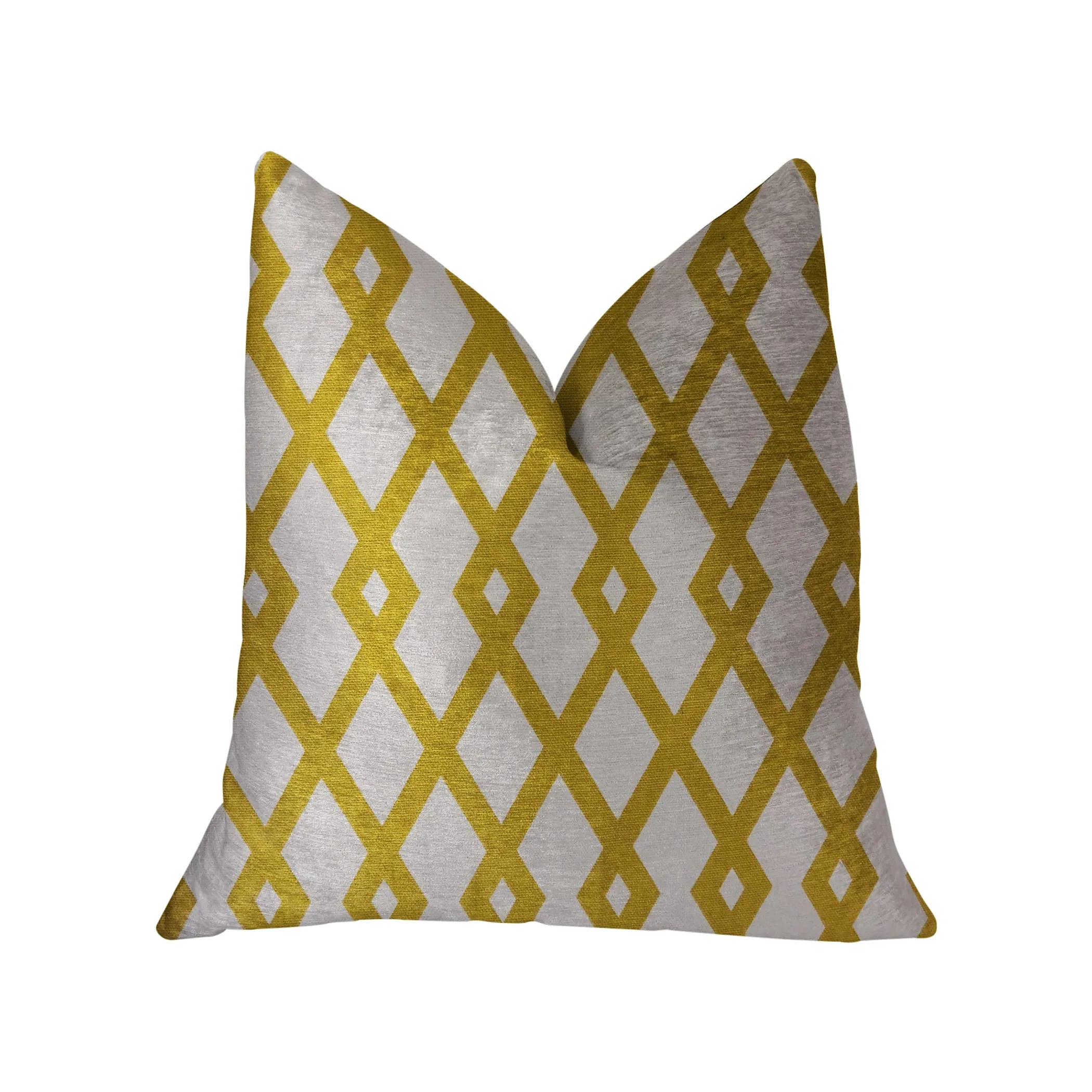 Plutus Zinnia Dust Brown and Beige Luxury Throw Pillow